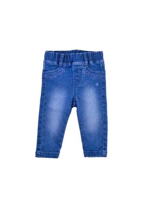 Jeggins Mezclilla Bebé Niña Azul Pillin-0