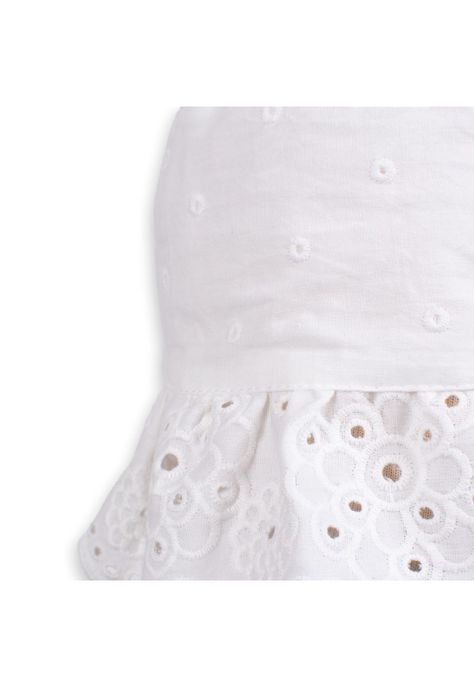 Gorro Bebé Niña Blanco Pillin-2