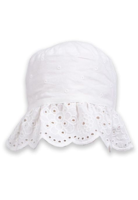 Gorro Bebé Niña Blanco Pillin-0