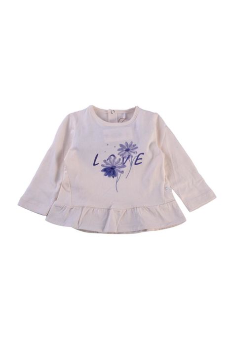 Polera Manga Larga Bebé Niña Crudo Pillin-0