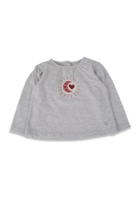 Polera Bebé Niña Gris claro Pillin-1
