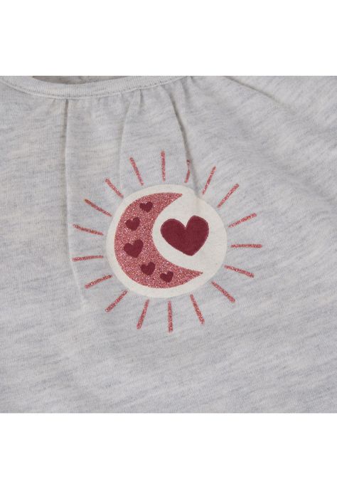 Polera Bebé Niña Gris claro Pillin-2