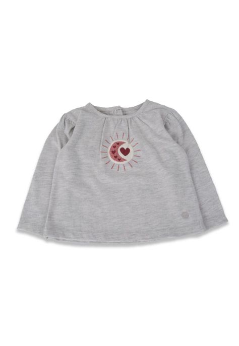 Polera Bebé Niña Gris claro Pillin-0