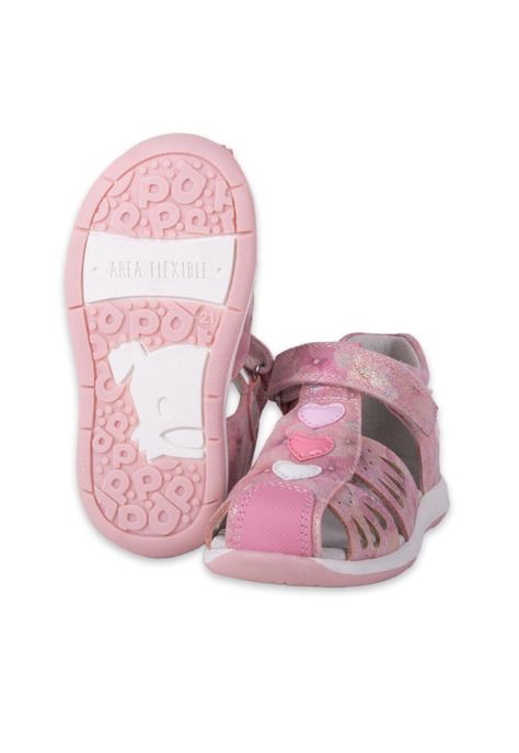 Sandalias Clasico Bebe Niña Rosado Pillin-1