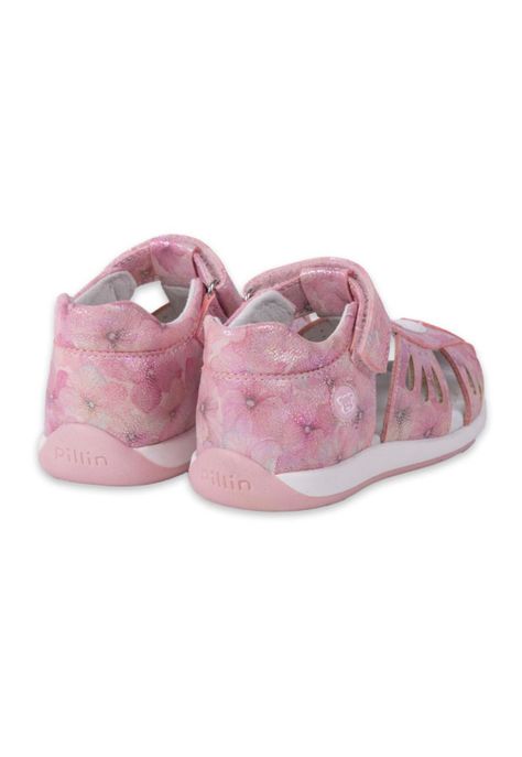 Sandalias Clasico Bebe Niña Rosado Pillin-3