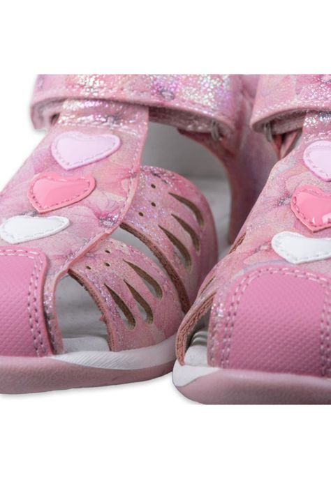 Sandalias Clasico Bebe Niña Rosado Pillin-4