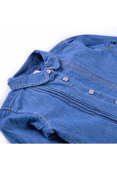 Blusa Mezclilla Manga Larga Niña Denim Pillin-1