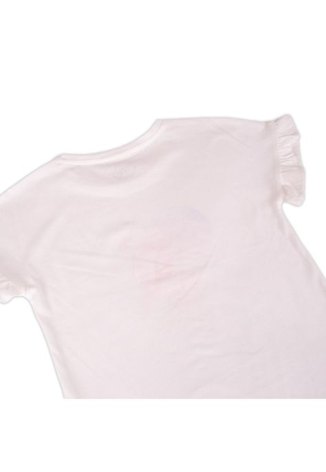 Polera Manga Corta Niña Blanco Pillin-2