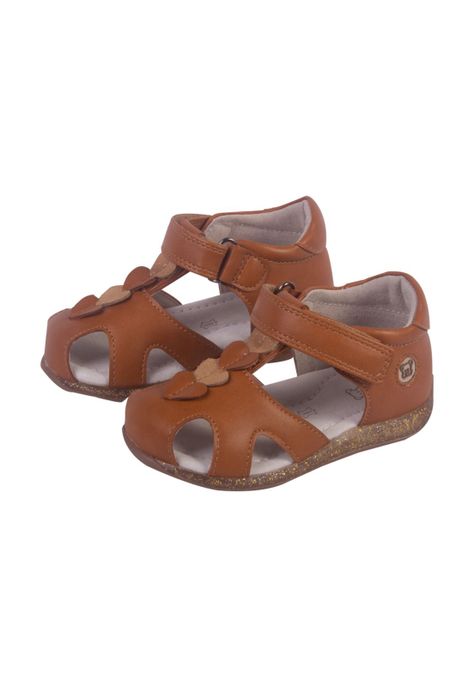 Sandalias Bebe Niña Café Pillin-0