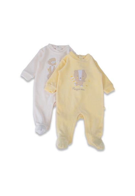 Pack 2 Pzas Osito Bebé Unisex Multicolor Pillin-0