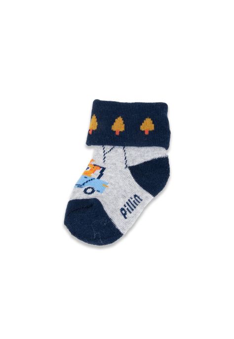 Pack 2 Pzas Calcetines Bebé Niño Multicolor Pillin (PAZ104-24SUR)-2