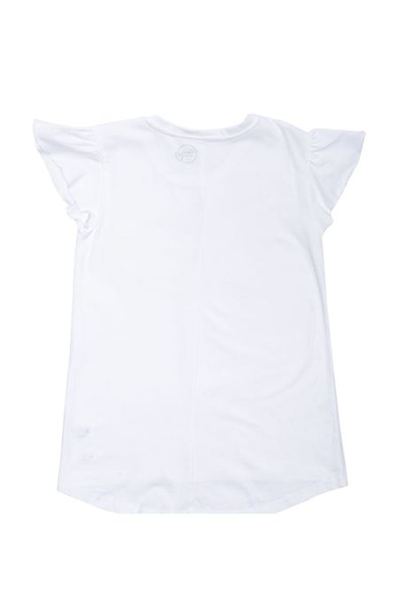 Polera Manga Corta Niña Blanco Pillin-1