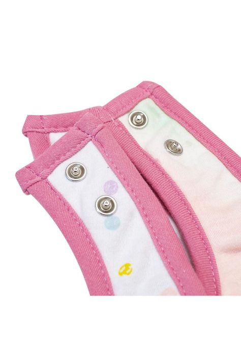 Pack Babero Bebé Niña Multicolor Pillín-3