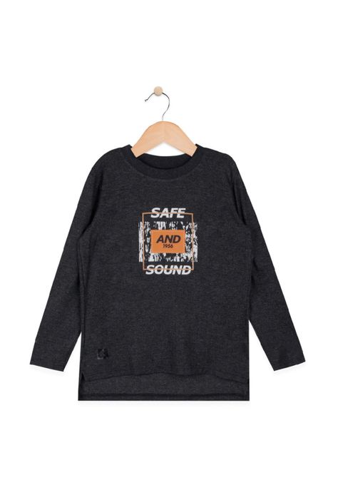 Polera Manga Largaarga Niño Gris Oscuro Pillin-0