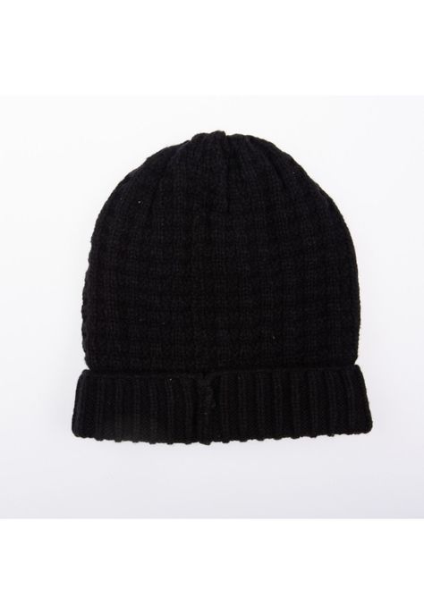 Gorro Bebe Niña Negro Pillín-1