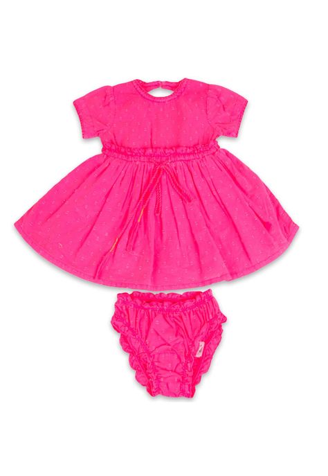 Vestido Bebe Niña Fucsia Pillin-0