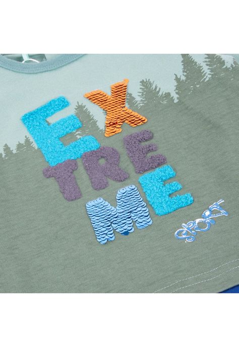 Polera Bebé Niño Verde Pillin-1