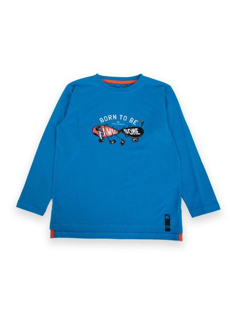 Polera Niño Azul eléctrico Pillin-0