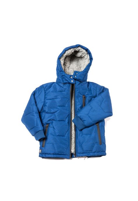 Parka con Capucha Niño Azul Pillin-0
