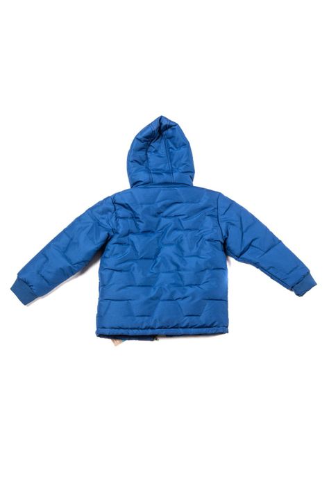 Parka con Capucha Niño Azul Pillin-3