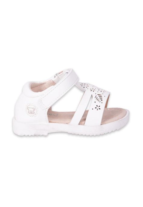 Sandalias Bebe Niña Blanco Pillin-2
