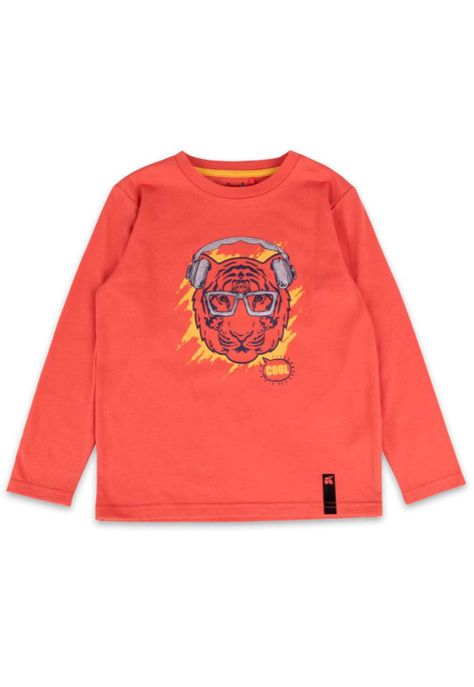 Polera Manga Larga Niña Rojo Pillin-0