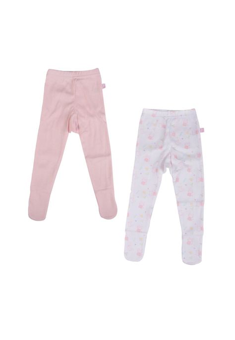 Set 2 Pzas Panty Bebe Niña Multicolor Pillin-0