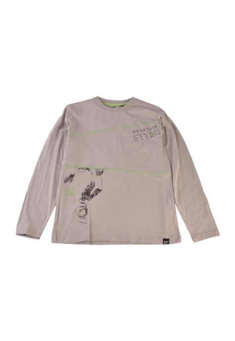 Polera Manga Larga Niño Verde Pillin-0
