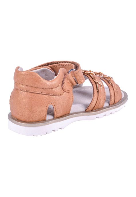 Sandalias Bebe Niña Café Pillin-3