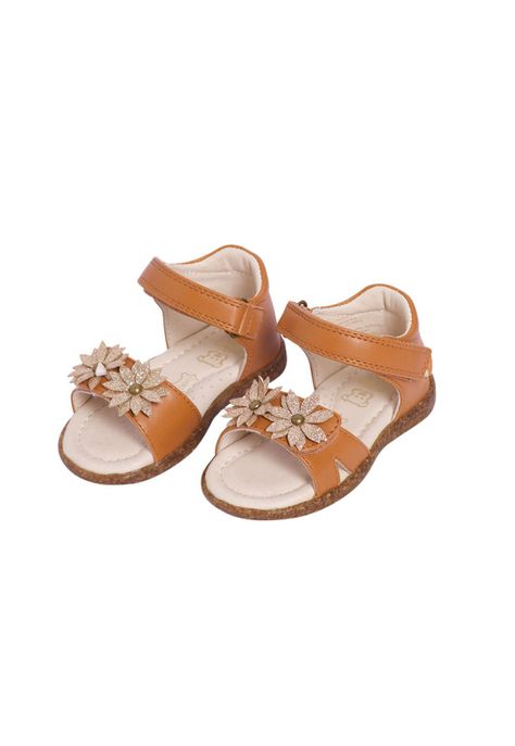 Sandalia Bebe Verano Niña Café Pillin-0