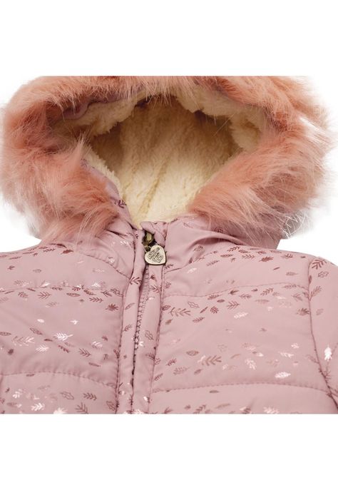 Parka C/Capucha Bebé Niña Palo Rosa Pillin-1