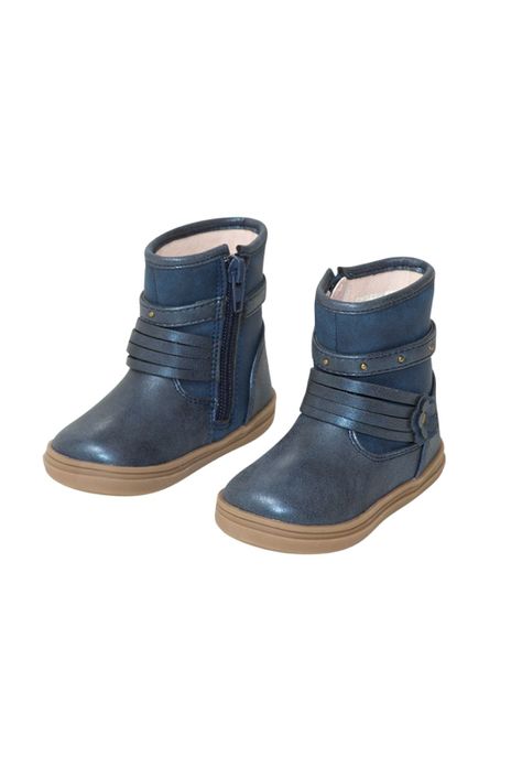 Bota Bebé Niña Azul Pillin-0