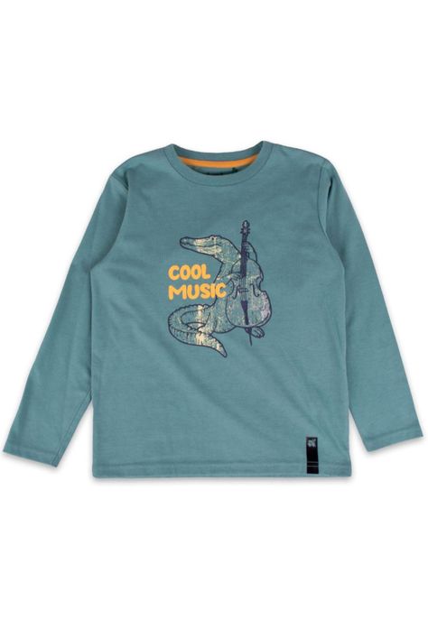 Polera Manga Larga Niña Verde Pillin-0