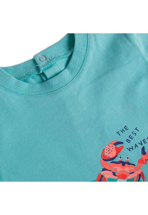 Polera Bebe Niño Turquesa Pillin-1