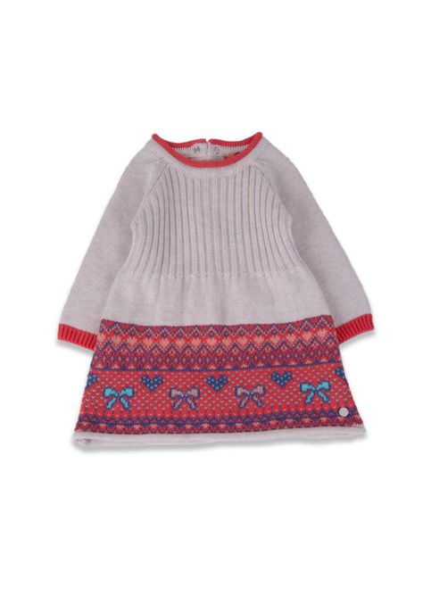 Vestido Bebé Niña Gris claro Pillin-0