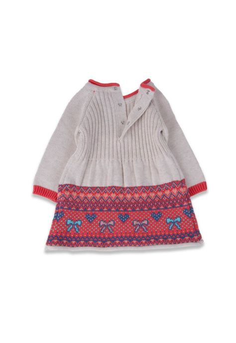 Vestido Bebé Niña Gris claro Pillin-2