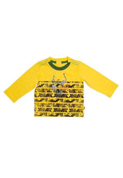 Polera Wild Suricatas Niño Amarillo Pillin-0