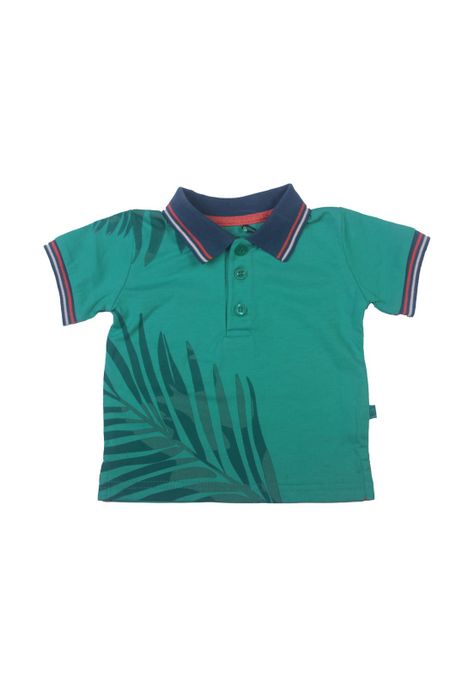 Polera Bebe Niño Turquesa Pillin-0