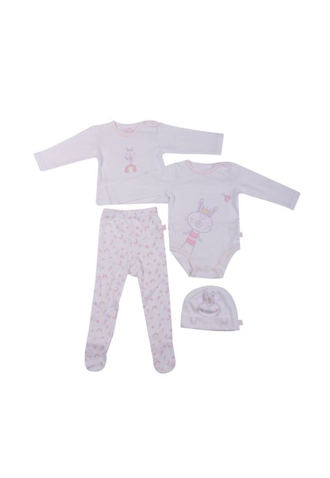 Set 4 Pzas Bebe Niña Multicolor Pillin-0
