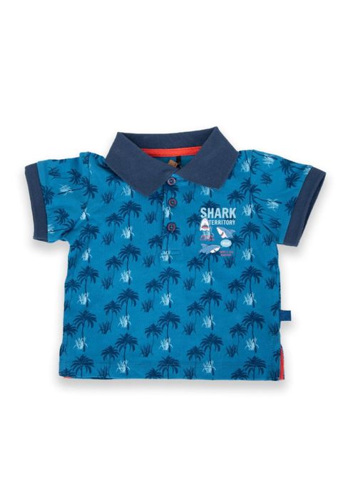 Polera Bebé Niño Azul Pillin-0
