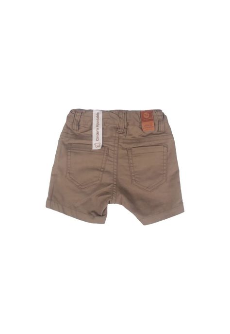 Short Bebe Niño Caqui Pillin-3
