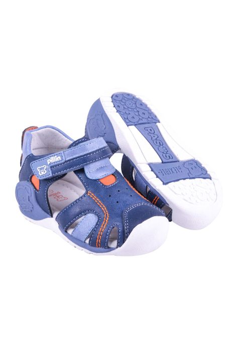 Sandalias Bebe Niño Azul marino Pillin-2