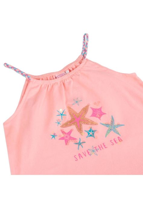 Polera Niña Naranja Pillin-0