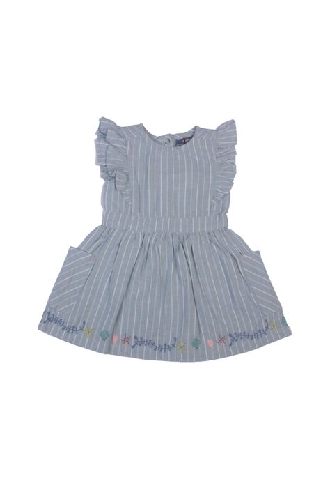 Vestido Bebe Niña Celeste Pillin-1