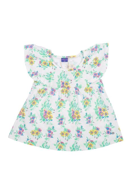 Vestido Bebé Niña Blanco Pillín-0