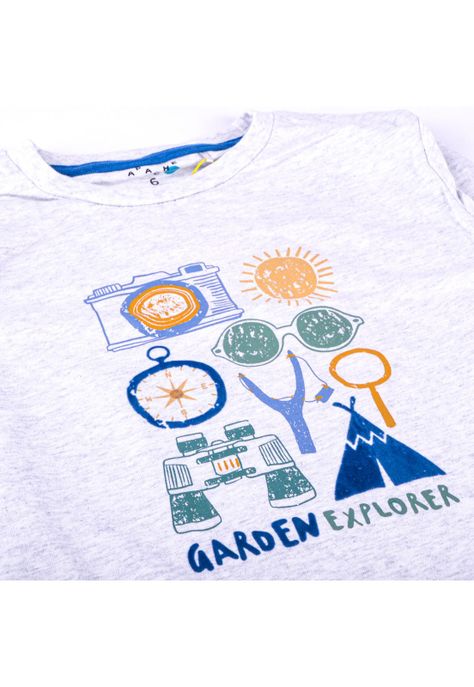 Polera Manga Larga Niño Gris claro Pillin-1