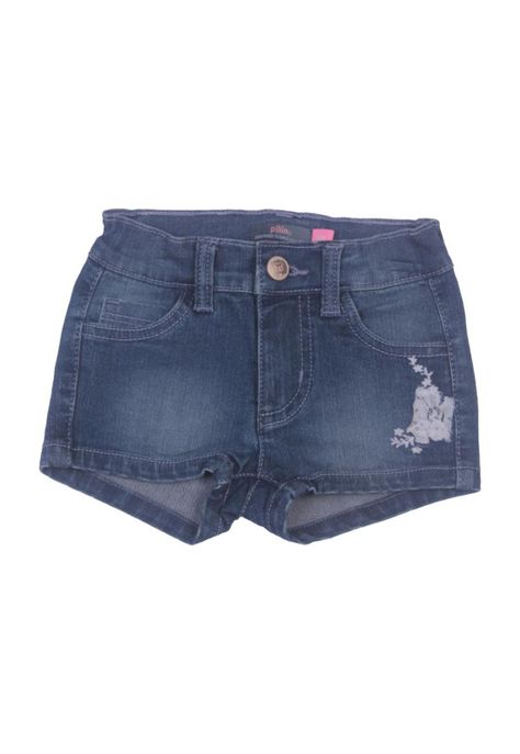 Short Bebe Niña Azul Pillin-0