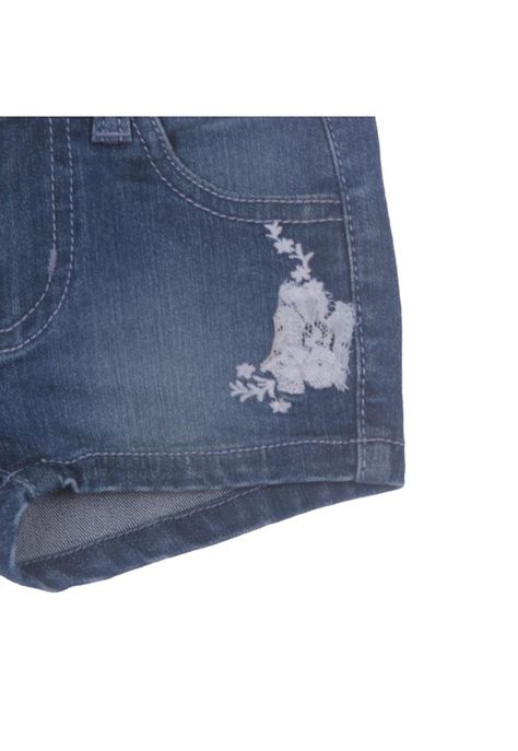 Short Bebe Niña Azul Pillin-1