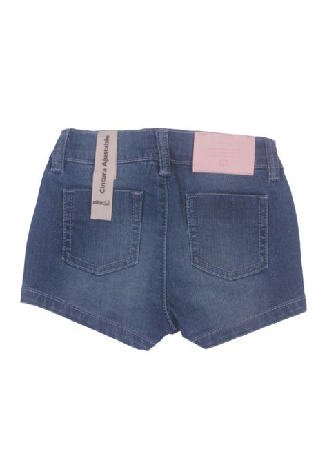 Short Bebe Niña Azul Pillin-3