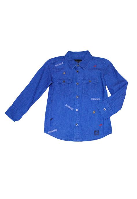 Camisa Niño Azul Pillin-0